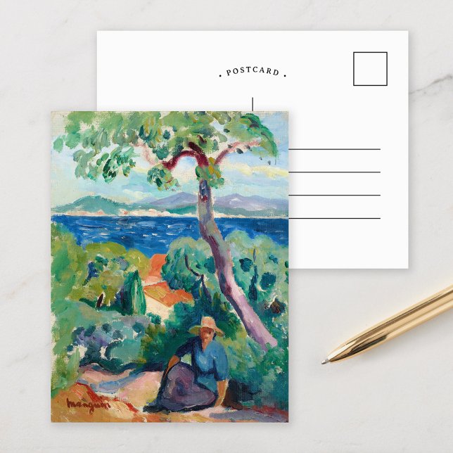 Postal El Camino Detrás De Oustalet | Henri Manguin (Subido por el creador)