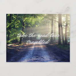 Postal El camino menos transitado
