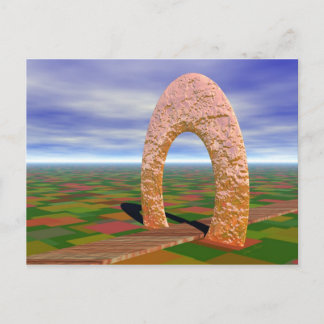 Postal El Camino Menos Viajado, Arco Abstracto, Tierras A