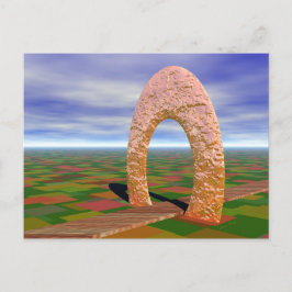 Postal El Camino Menos Viajado, Arco Abstracto, Tierras A