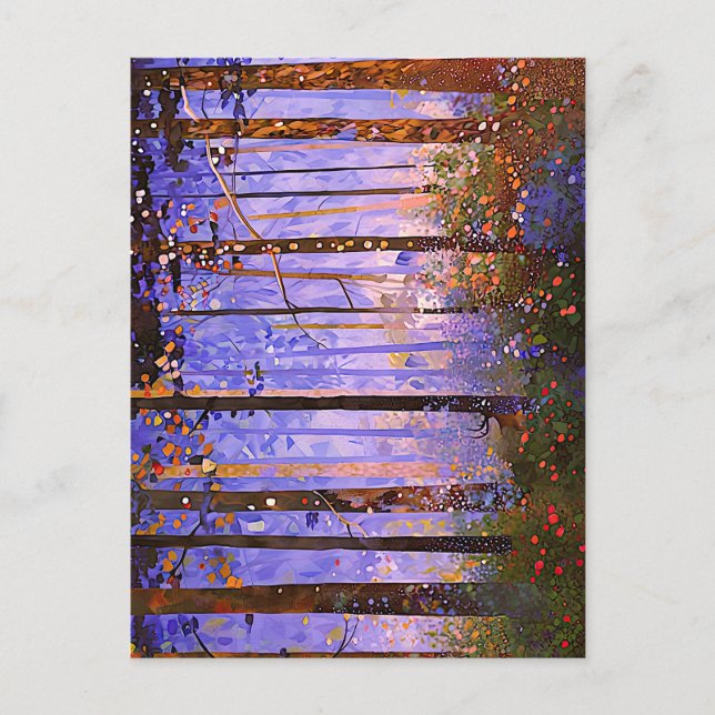 Postal El camino secreto del ciervo - Panorama de la made (Anverso)