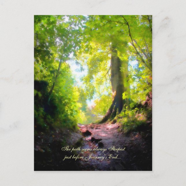 Postal El camino siempre parece más empinado... (Anverso)