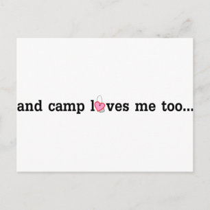 Postal El campamento también te quiere......