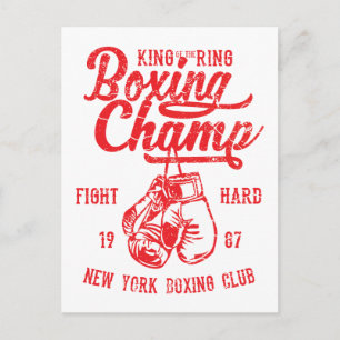 Postal El campeón de boxeo de Nueva York lucha fuerte