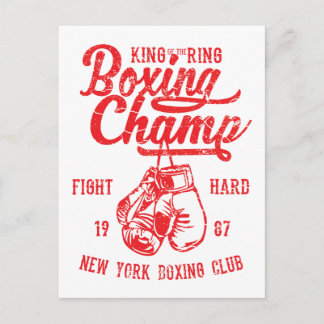 Postal El campeón de boxeo de Nueva York lucha fuerte
