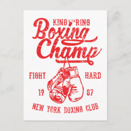 Postal El campeón de boxeo de Nueva York lucha fuerte