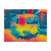 El Camping Retro Colorido Es Para Hippies Groovy A
