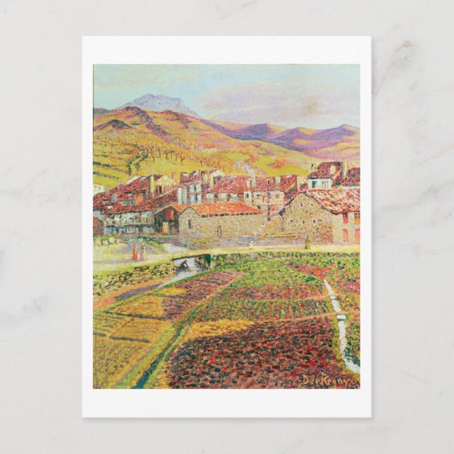 Postal El campo (Anverso)