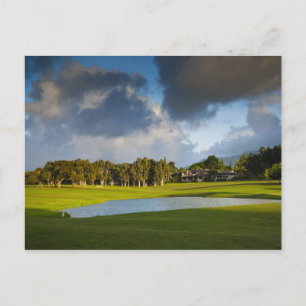 Postal El campo de golf de Makai en Princeville