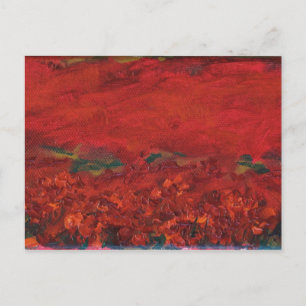 Postal el campo de la amapola