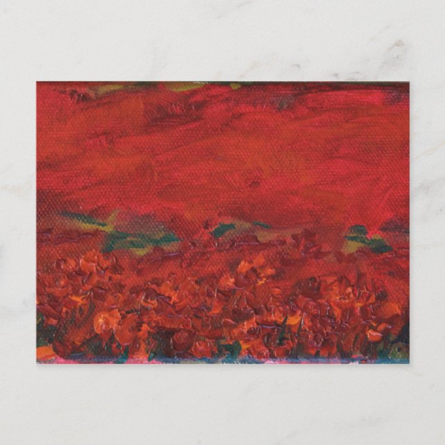 Postal el campo de la amapola (Anverso)