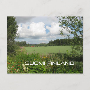 Postal El campo finlandés