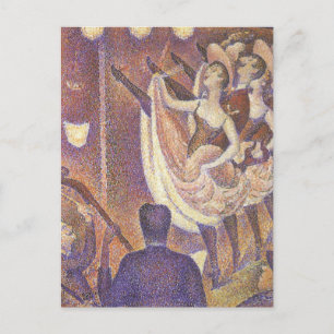 Postal El Can Can Dance, Le Chahut de Georges Seurat