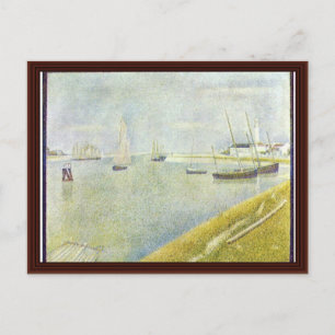 Postal El Canal De Las Gravelinas De Seurat Georges