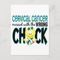 El Cáncer Cervical Envuelto Con El Chick Equivocad