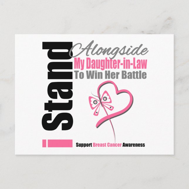 Postal El cáncer de mama junto a mi cuñada (Anverso)