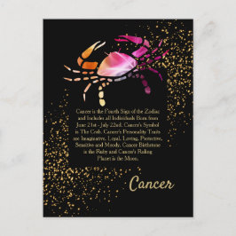 Postal El cáncer del cangrejo