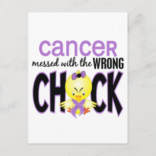 Postal El Cáncer Envuelto Con El Chick Equivocado