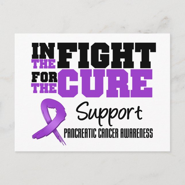 Postal El Cáncer Pancreático En La Lucha Por La Cura (Anverso)