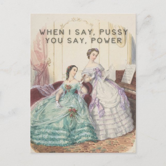 Postal El cancionero de la mujer liberada (Anverso)