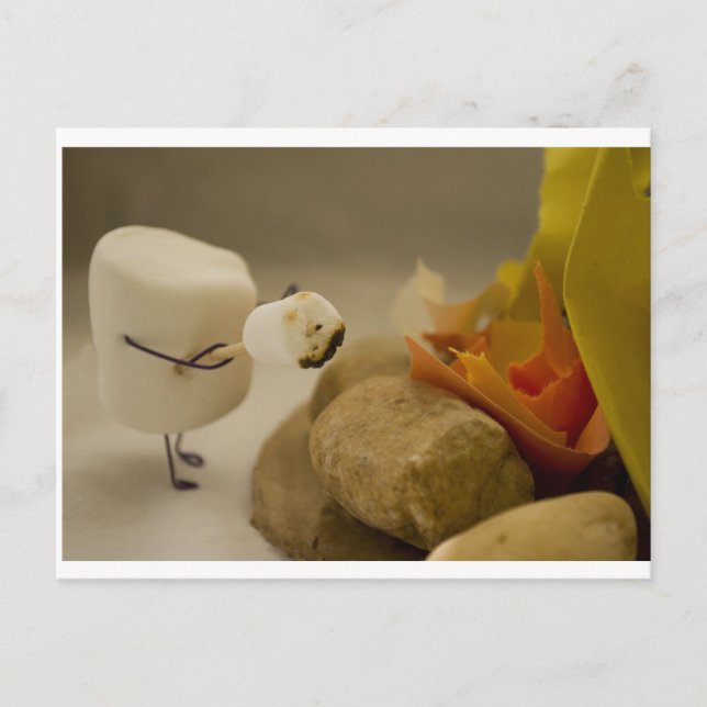 Postal El canibalismo es dulce - tostada de malvavisco (Anverso)