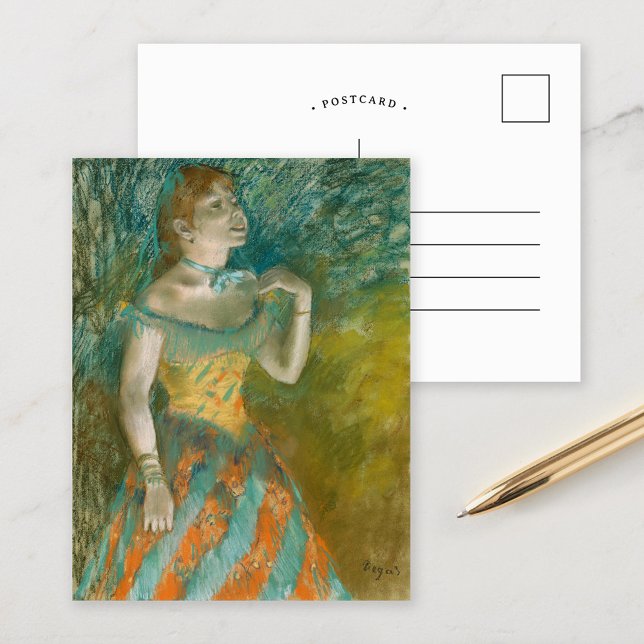 Postal El cantante en verde | Edgar Degas (Subido por el creador)