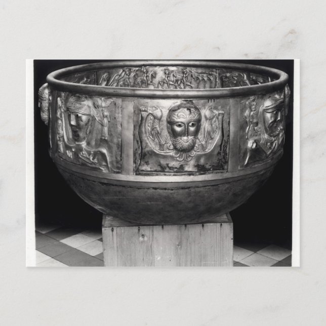 Postal El caparazón de Cauldron Gundestrup (Anverso)