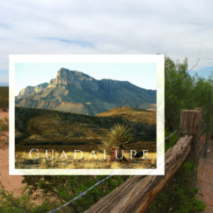 Postal El Capitán, Desierto, Montañas Guadalupe NP, Texas