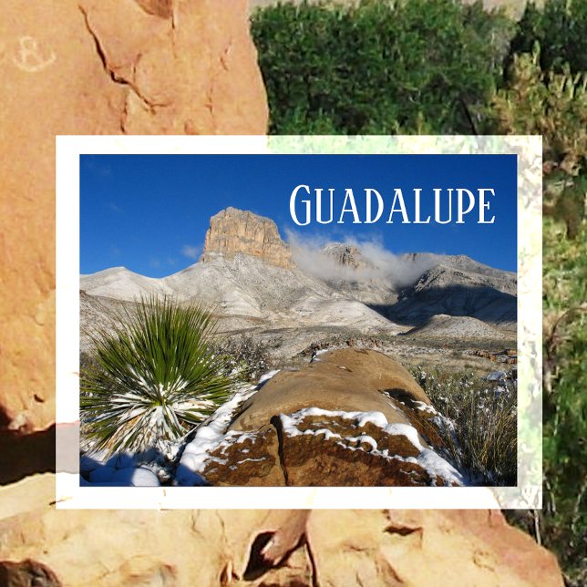 Postal El Capitan, Winter View Guadalupe Mountains NP, TX (Subido por el creador)