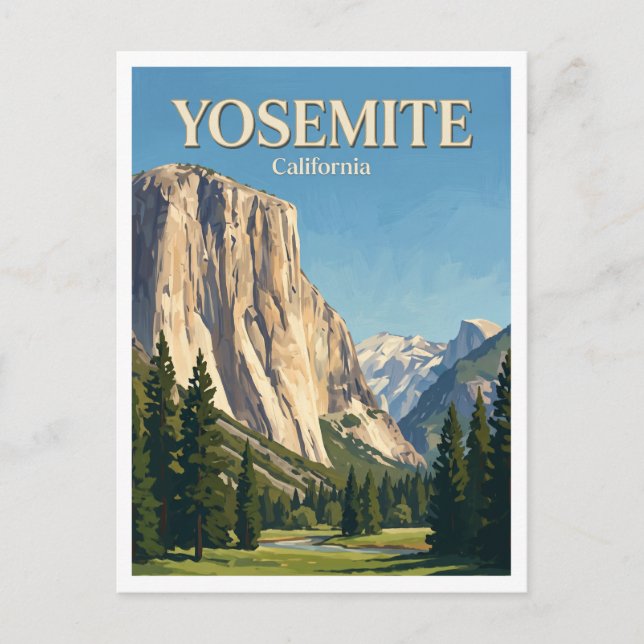 Postal El Capitán Yosemite (Anverso)