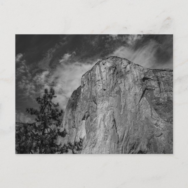 Postal El Capitan, Yosemite, fotografía de paisaje de Cal (Anverso)