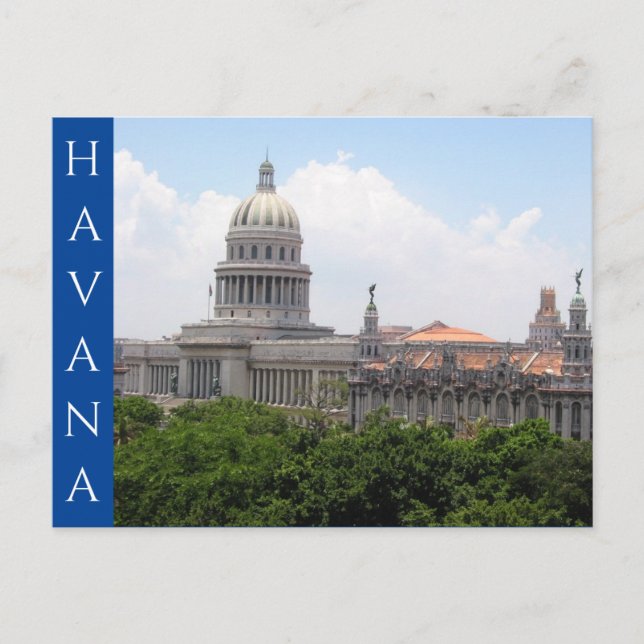 Postal el capitolio havana (Anverso)