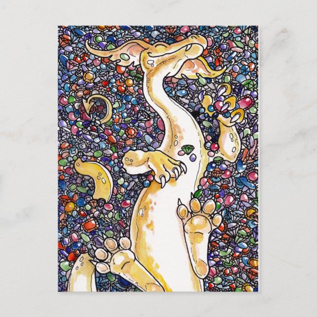 Postal El capricho del dragón (Anverso)