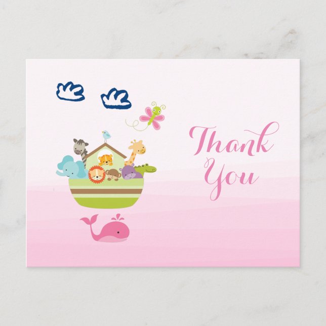 Postal El capricho zoológico de los animales en Baby Show (Anverso)