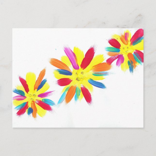 Postal El caramelo riega al artista del autismo (Anverso)