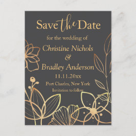 Postal El carbón vegetal y la boda de oro salvan la fecha