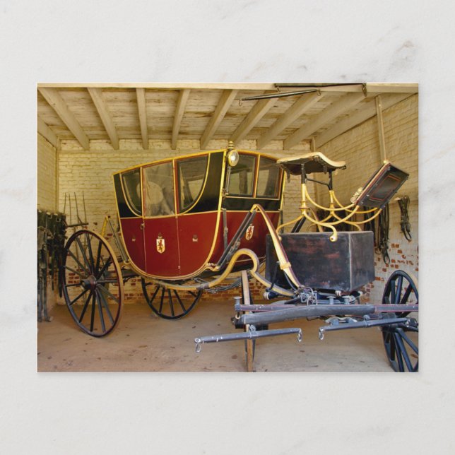 Postal El carro de George Washington (Anverso)