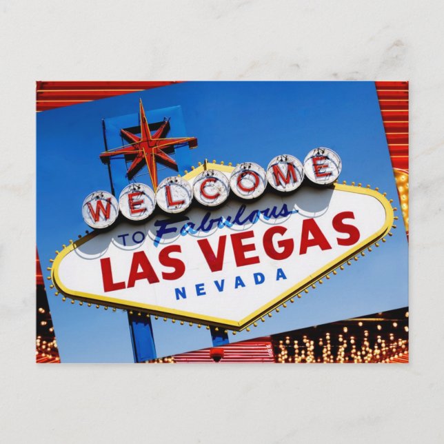 Postal El cartel de "Bienvenido a Las Vegas" (Anverso)