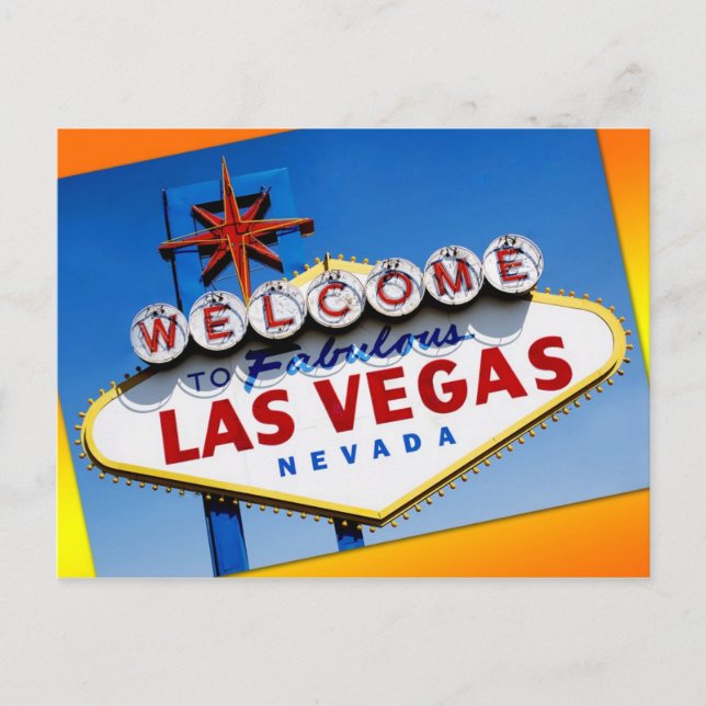 Postal El cartel de "Bienvenido a Las Vegas" (Anverso)