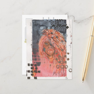 Postal El cartel de medios mixtos de Wandress