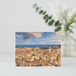 Postal El casco antiguo de Corfú, Grecia
