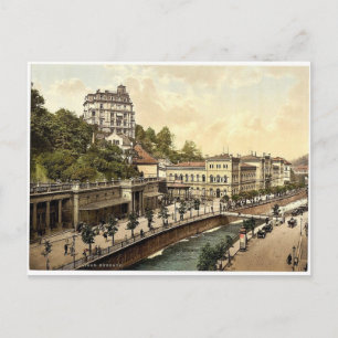 Postal El casino, Carlsbad, Bohemia, Austro-Hungría raros