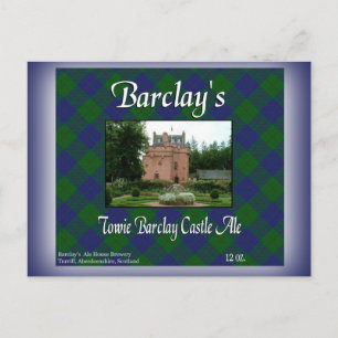 Postal El castillo de Barclay en Towie Barclay