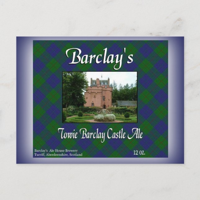 Postal El castillo de Barclay en Towie Barclay (Anverso)
