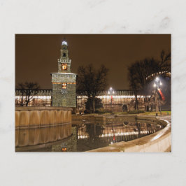 Postal El castillo de Milán