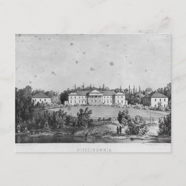 Postal El castillo de Wierzchownia (Anverso)
