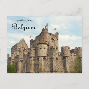 Postal El castillo Gravensteen en Gante Bélgica