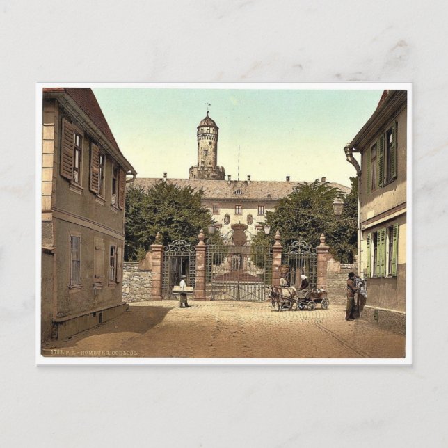 Postal El castillo, Homburg (es decir, Bad Homburg vor de (Anverso)
