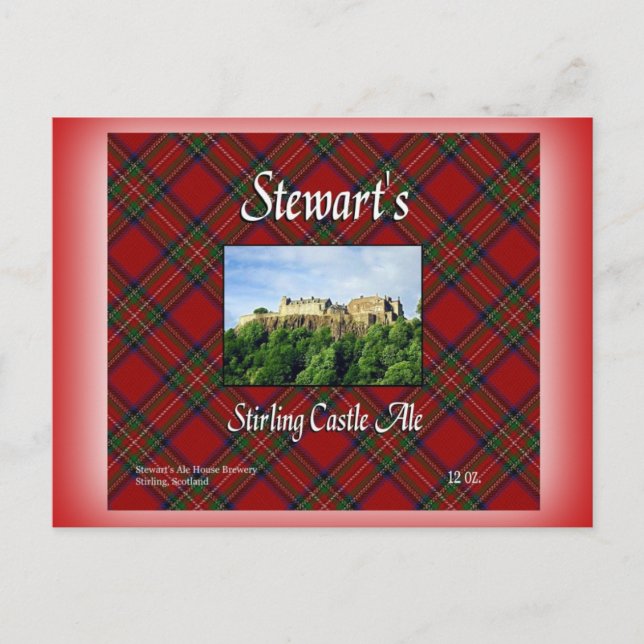 Postal El castillo Stirling de Stewart (Anverso)