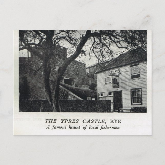 Postal El Castillo Ypres, el Rye (Anverso)